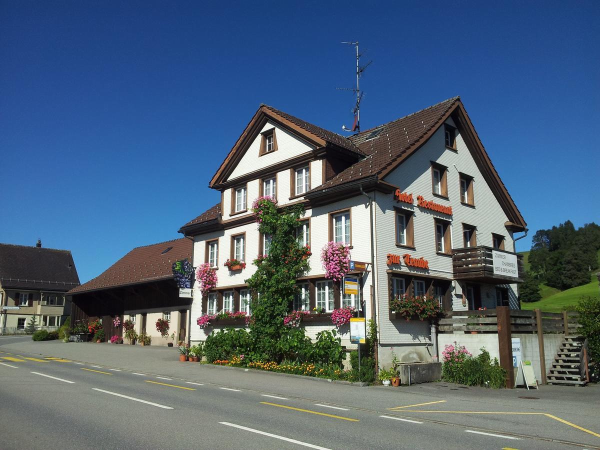 Hotel Garni Traube B&B Schwellbrunn Exterior photo
